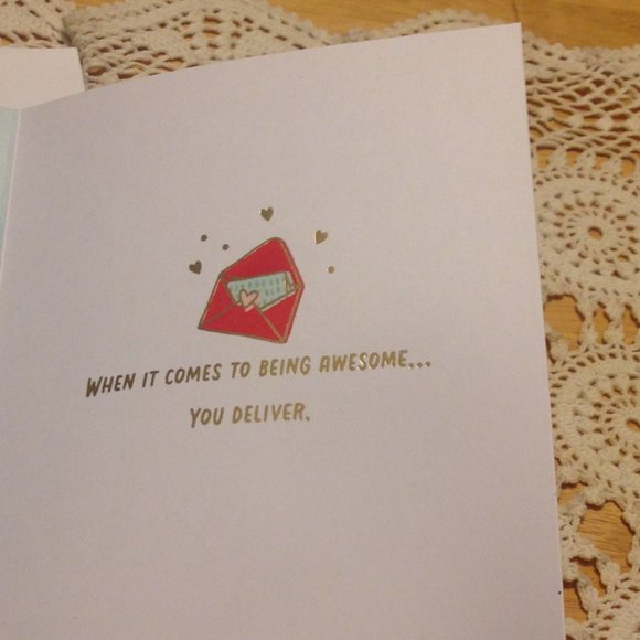 Valentine's Day Uber, DoorDash or mailman appreciation card - Picture 3 of 3